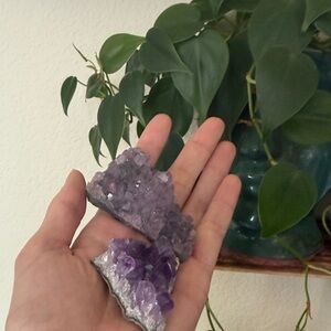Amethyst Crystal Clusters Home Accent